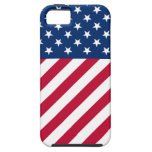 Bleu blanc rouge de motif de drapeau des Etats-Uni Coques Case-Mate iPhone 5