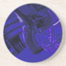 Bleu de caboteur d'heure heureuse dessous de verres
