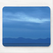 bleu de lac de sel tapis de souris
