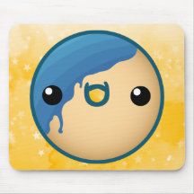 Bleu de Mousepad de beignet Tapis De Souris