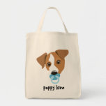 Bleu de sac fourre-tout à amour de chiot