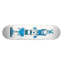 Bleu de totem skateboards personnalisés