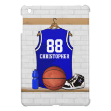 Bleu et blanc du Jersey de basket-ball