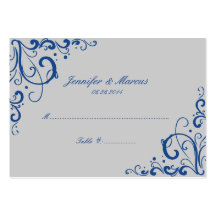 Bleu et cartes grises d'allocation des places de m modèles de cartes de visite