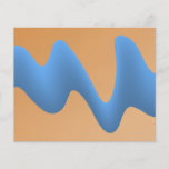 Bleu et conception orange d'image de vague tract customisé