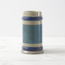 Bleu fleuri tasse