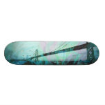 Bleu graphique de pont de tempête skateboards