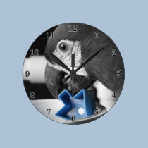Bleu - horloge grave d'ara horloges murales