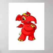 Blije rode Elephante posters