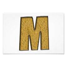 Bling Gouden M Foto