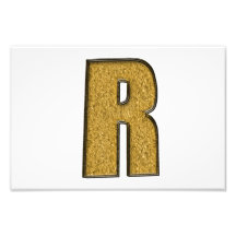 Bling Gouden R Fotoprints
