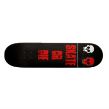 blk, skull2, SCHAATS OF MATRIJS Skateboard Decks