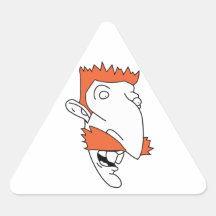 BLLAHAHRGRGR Nigel Driehoek Sticker