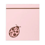Bloc - notes rose de coccinelle blocs-notes mémo
