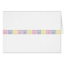 Blocs d'ABC Cartes