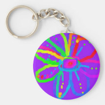 Bloem keychain sleutelhanger
