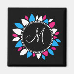 Bloem van het Monogram van de douane de Aanvankeli Magneet