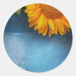 Bloem - Zonnebloem - Weinig blauwe zonneschijn Sticker