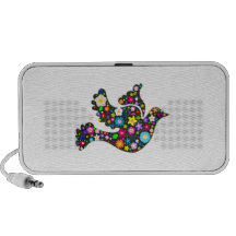 Bloemen Duif van bloemen iPhone Speaker