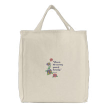 Bloemen en Liefde Canvas Tas