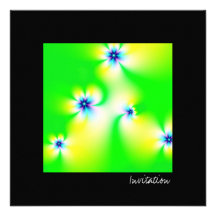 Bloemen · Fractal Art. · Groen Persoonlijke Uitnodiging