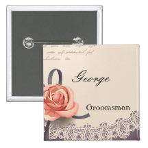 Bloemen GroomsMEN van het Huwelijk van het Damast Speldje