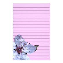 Bloemen Kantoorbehoeften - facultatieve lijnen Briefpapier