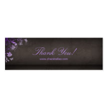 Bloemen paars van de Vlinder van de salon Bookmark Visitekaartjes Sjabloon