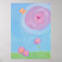 Bloemen pastelkleuren posters