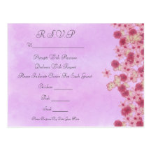 Bloemen RSVP Wens Kaart