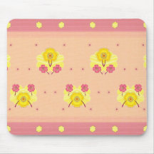Bloemen van de Meisjes van het Kind van Mousepad v Muis Mat