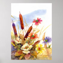 Bloemen waterverf posters