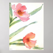 Bloemen waterverf posters