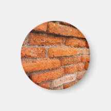Blozend Oranje Bakstenen muur Koelkast Magneten