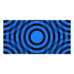 blue_and_black_interlocking_concentric_circles cartes de vœux avec photo