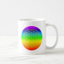 Blume des Lebens chakra 2 Kaffeetassen