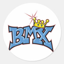 BMX AUTOCOLLANT ROND