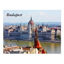 Boedapest, de bouw van het Parlement, Boedapest Wenskaarten