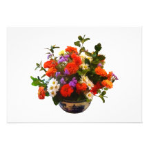 Boeket met Mums en Madeliefjes Uitnodigingen