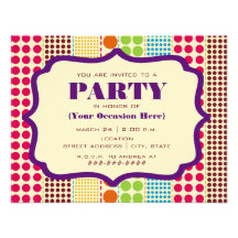 Boho pointille l'invitation de partie