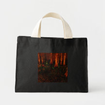 Bois de Halloween Sac En Toile