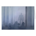 Bois éffrayants Halloween Cartes De Vœux