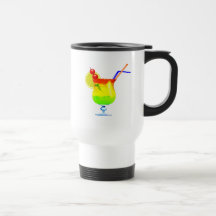 Boisson tropicale d'arc-en-ciel mug à café