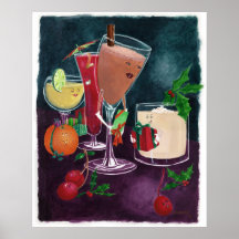 Boissons de fête posters