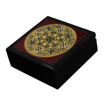 Boîte à bijoux brodée par main