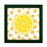 Boîte à bijoux de jaune d'amant de CITRON