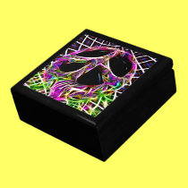 Boîte à bijoux de souvenir de signe de paix de fra boîtes décorées