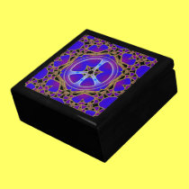 Boîte-cadeau abstraite de bijoux de souvenir de si boîtes décorées