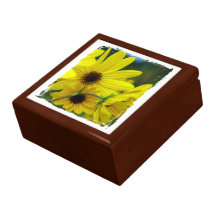 Boîte de bibelot laquée par tournesol coffret cadeau