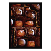 Boîte de chocolats, bonbons au chocolat à tentatio faire-parts